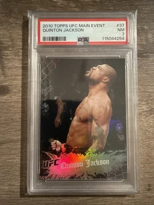 PSA 7  2010 Topps UFC Main Event Quinton Jackson #37 - Image 1 of 3