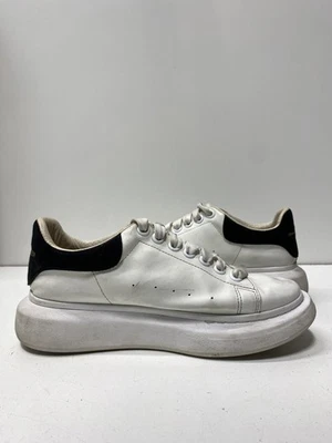 Alexander McQueen White Leather Lace Up Sneaker W 7.5 - Image 1 of 4