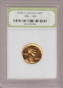 1938 US Liberty Lincoln Wheat 24k Gold Plated Cent Penny Collection Coin NICE 7 - Picture 1 of 1