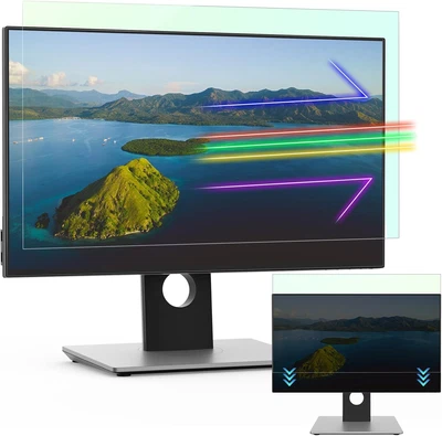 2 Filtros Pantalla 27" Antiluz Azul, Antirreflejo, Protección Ocular - Image 1 of 4