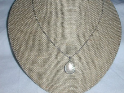 BEAUTIFUL- IPPOLITA STERLING SILVER ROCK CANDY WHITE QUARTZ PENDANT NECKLACE! - Image 1 of 4