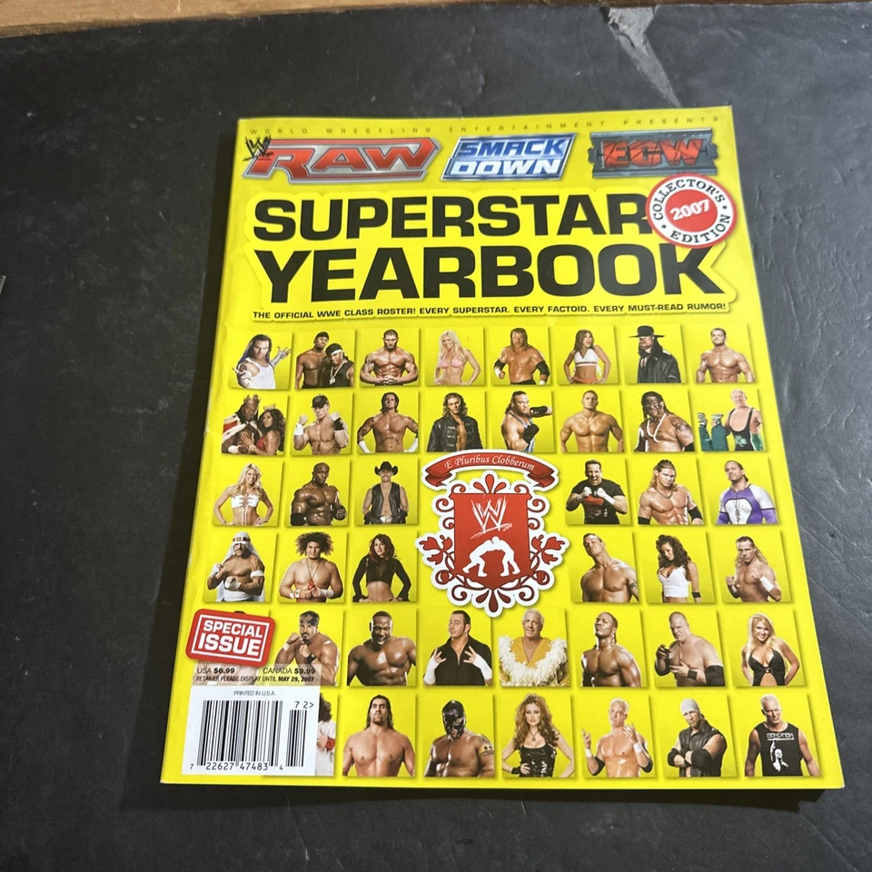 World Wrestling Entertainment WWE superstar yearbook 2007 collector edition Mz4 Foto 1 de 2