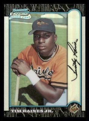 1999 Bowman Chrome Refractors #363 Tim Raines Jr. - Image 1 of 2