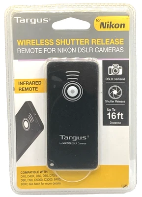 TARGUS Infrared Remote Wireless Shutter Release TG-N1200 for Nikon DSLR Camera - Image 1 of 3