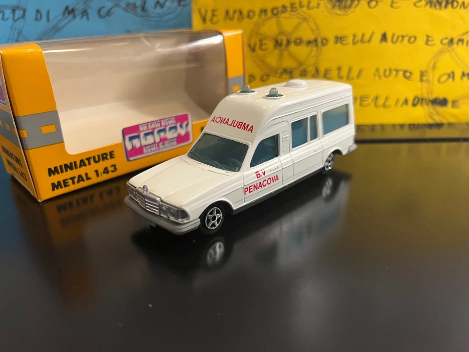 1/43 Norev Jet-Car Mercedes Binz Ambulancia Bomberos Penacova ambulance ambulanz - Immagine 1 di 1