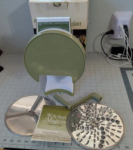 VINTAGE POPEIL KÜCHE MAGIER GERÄT LEBENSMITTEL SCHNEIDER SCHNEIDER MIT HANDBUCH UND BOX - Bild 1 von 7