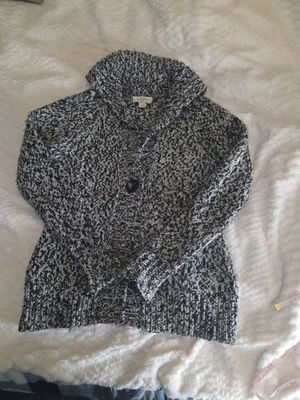 Cárdigan grueso tejido loft 50 % lana 50 % acrílico Xsp Foto 1 de 4