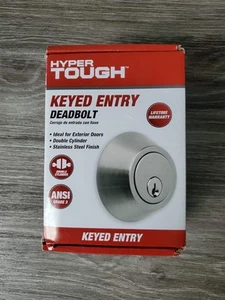 🌹2-PACK BUNDLE🌹Hyper Tough Keyed Entry Doppio Cilindro Catenaccio Inox - Foto 1 di 4