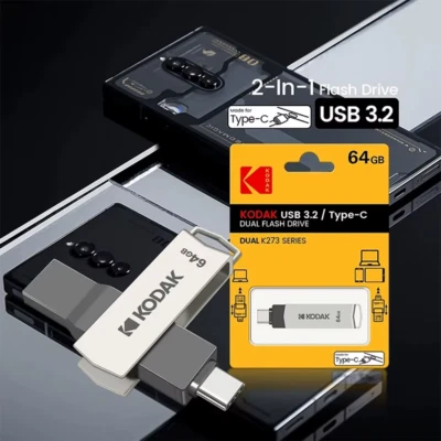Kodak USB 3.2 - Stick 64GB Dual mit USB Typ C - Schnittstelle - NEU - Bild 1 von 4