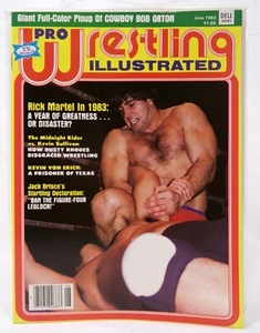 Vintage Dell Pro Wrestling Illustrated Magazine June 1983 Issue with Poster - Picture 1 of 8