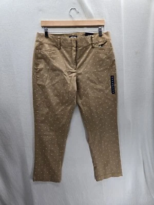 NWT LANDS' END Mid Rise Straight Leg Sienna Dots Pants Size-14P - Image 1 of 4
