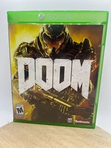 Doom (Microsoft Xbox One, 2016) with Manual & Both Inserts - Picture 1 of 14