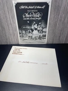 Disney's Snow White Press Kit booklet & set of 14x11 Photos 1980s re release - Picture 1 of 10