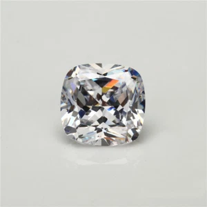 PIEDRAS PRECIOSAS SUELTAS DE CIRCONIO CÚBICO CORTE COJÍN BLANCO 8,5moH HQ - TAMAÑO 12MMX12MM - Imagen 1 de 5