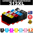 12X 312Xl 312 Generic Ink Cartridge For Epson Xp-8500 Xp-8600 Xp-8700 Xp-15000