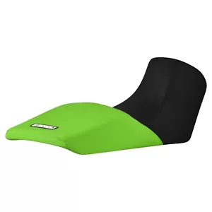 2004-2011 Suzuki DL 650 V-Strom Seat Cover by Enjoy BLACK FRONT GREEN REAR #398 - Picture 1 of 4