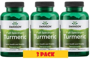 3 Pack TURMERIC (Curcuminoid) 720mg 300 Caps (3x100) Joint Health & Mobility - Picture 1 of 4