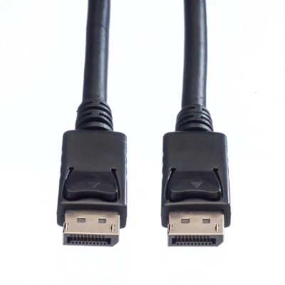 DisplayPort Kabel, DP Stecker - Stecker, schwarz, 10 m - Bild 1 von 2