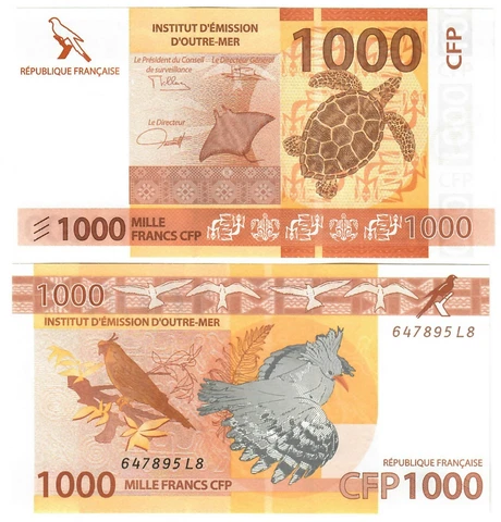 French Polynesia 1000 Francs 2014 (2021) UNC Tahiti Franc CFP Cover