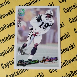 Pacific Paramount Keyshawn Johnson 1999 #030/199 HoloGold paralelo, NewYork Jets - Imagen 1 de 3