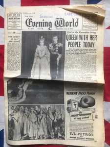 June 1953 Bristol Newspaper Queen Elizabeth  II Coronation Bath and West Show - Picture 1 of 9