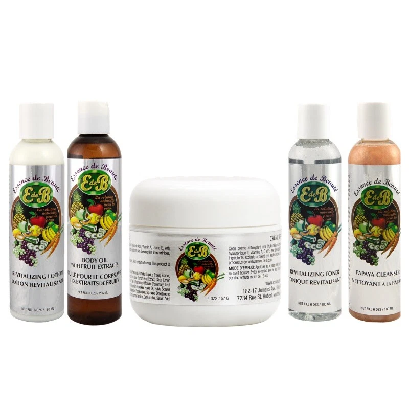 Essence de Beaute Collagen 4oz Cream, Body Oil, Cleanser, Lotion, Toner Full Set - Image 1 of 1