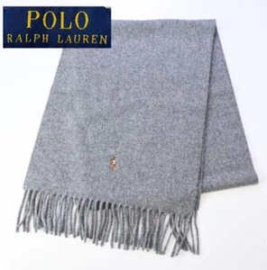 Ralph Lauren Hombres Bufanda Polo Lana Silenciador Difícil de conseguir Multicolor Poni Gris Limitado - Imagen 1 de 11