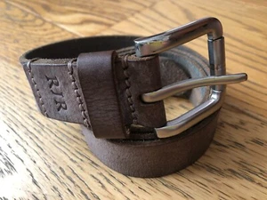 VINTAGE ROCHA JOHN ROCHA (RJR) GENUINE LEATHER BROWN BELT BRASS MEN'S MEDIUM 32" - Picture 1 of 21