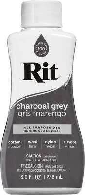 Tinte líquido multiusos Rit, gris carbón, 8 oz Foto 1 de 3