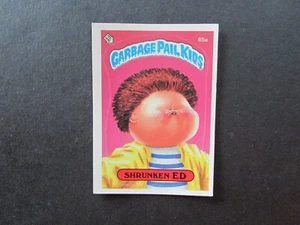 1985 Topps Garbage Pail Kids 2nd Series 2 Matte Back Card #65a Shrunken Ed - Picture 1 of 4