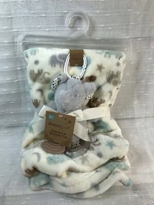 Dreamgro Safari Baby Coperta & Lovey Set Giocattolo Unisex Elefante Peluche Dream Gro NUOVO - Foto 1 di 13