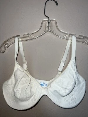 Sujetador Vintage Warners Pure Pleasures 36D Sin Forro Blanco Ajustable Marfil Foto 1 de 4