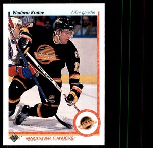1990-91 Upper Deck Vladimir Krutov RC Vancouver Canucks #77