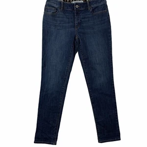 Chico’s Platinum Ultimate Fit Straight Leg Jeans Size 00 Stretch Leopard Lined - Picture 1 of 12