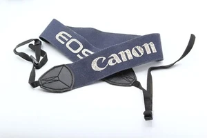 Original Canon EOS Blue 90s Wide Camera Neck Strap - Bon état !! - Photo 1 sur 1