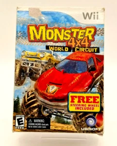 MONSTER 4X4: WORLD CIRCUIT (WITH WHEEL) NEW SEALED (NINTENDO, WII, 2006) - Picture 1 of 2