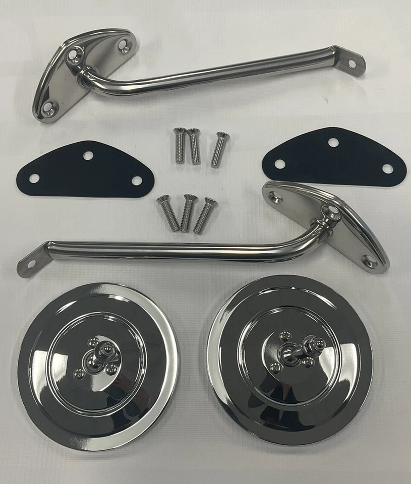 1967 68 69 70 71 72 Chevrolet GMC camión espejo kit tornillos y juntas acanalado nuevo Foto 1 de 4