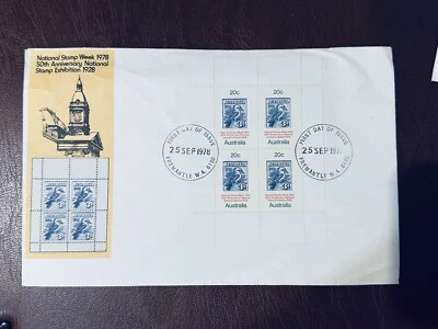 Australia 1978 FDC 50th Anniversary National Stamp Week FREMANTAL W.A POSTMARK - Image 1 of 2
