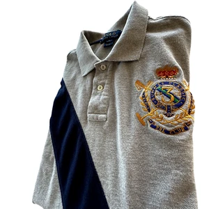 Polo Ralph Lauren Summer Classic PRL Club Polo Shirt Youth Boys XL 18 20 Gray SS - Picture 1 of 10
