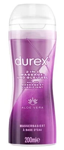 Lubricante a base de agua Durex Play 2 en 1 200 ml lubricante gel sexual gel de masaje - Imagen 1 de 3
