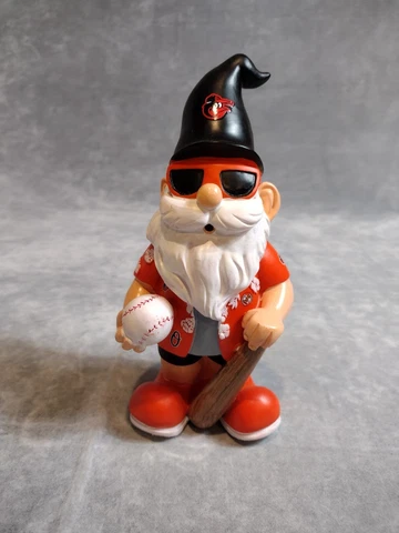 Baltimore Orioles, Garden Gnome, Sun Glasses, Baseball, Sports, Collectible, Art Cover