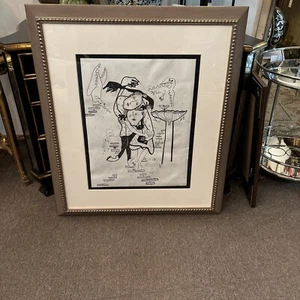 George Pocheptsov Signed  Painting Fantasy Art Framed 33 inches wide 38” Tall - Picture 1 of 13