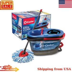 O-Cedar EasyWring RinseClean Spin Mop and Bucket System, Hands-Free System NEW - Picture 1 of 15