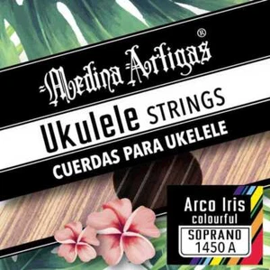 Set String Medina Artigas UKULELE Soprano Colorful Nylon Hawaiian Tunning 1450A - Picture 1 of 1
