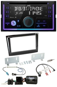 JVC Lenkrad USB 2DIN DAB Bluetooth CD Autoradio für Fiat Doblo VDO ab 2015 piano - Bild 1 von 11