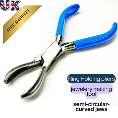 TOOL MASTERS UK Ring Holding Pliers Jewelers Hand Tools Jewelry Making Hold Rings Grind & Polish