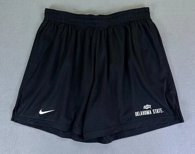 Oklahoma State Cowboys Nike Shorts Mens 3XL Black Baggy Mesh Gym Lounge New - Image 1 of 4