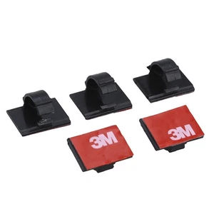 20 Pcs Self-Adhesive 3M Wire Tie Cable Clamp Clip Holder For Car Dash Camera f - Afbeelding 1 van 8