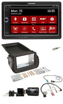 Blaupunkt Bluetooth DAB 2DIN USB DVD Lenkrad Autoradio für Citroen Nemo Peugeot - Bild 1 von 4