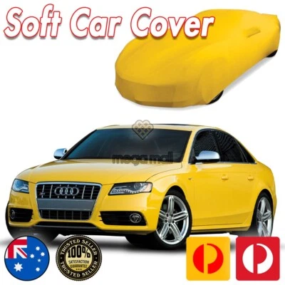 Cubierta antipolvo amarilla para coche de exhibición para Audi RS4 RS5 A4 A5 S4 S5 felpa suave lavable Foto 1 de 4
